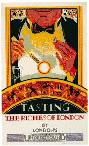 London metro Underground vintage poster
